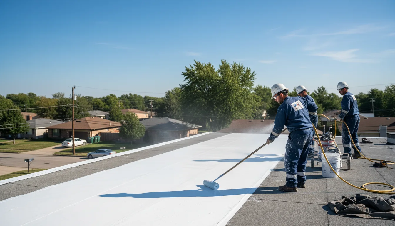 Commercial roof coating in Midway, TN near me